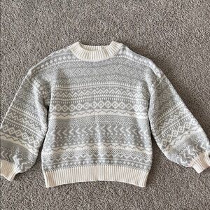 Pink Lily Chunky Fair Isle Knit Sweater
